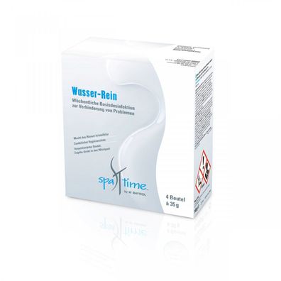 Bayrol SpaTime Wasser Rein 4 Beutel à 35 g Hygiene Klarheit für Whirlpool Wasser