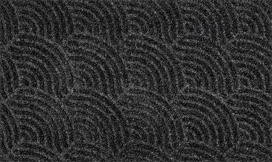 Fußmatte DUNE Waves dark grey 45x75 cm, 054316 1 St