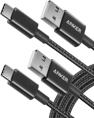 Anker Premium 180 cm langes doppelt-geflochtenes Nylon USB-C auf USB-A Kabel