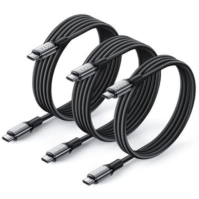 Rocoren USB C auf USB C Kabel, 100W [3 Stück/2m + 2m + 1m] PD3.0 QC5.0 5A