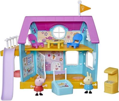 Hasbro Peppa Wutz Peppas Kinder-Clubhaus, Vorschulspielzeug mit Soundeffekten