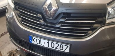 Renault Trafic III - Chrom Grill Zierleisten Set für Kühlergrill