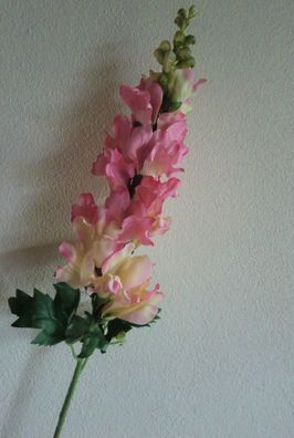 Löwenmäulchen Farbe Rosé, 80 cm hoch, Sommerblumen, Seidenblumen