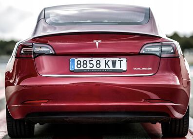 Tesla Model 3 - 2017+ Martig Chromleiste für Heckklappe Zierleiste Chrom