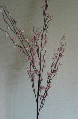 Blütenzweig 90 cm, Farbe Rosa, künstliche Blumen