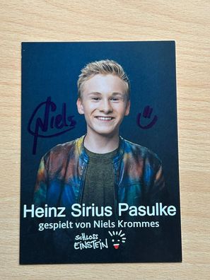 Niels Krommes Schloss Einstein Autogrammkarte original signiert #8355
