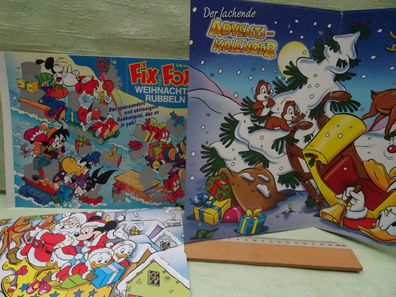 alte Adventskalender Werbung Disney Micky Maus Fix & Foxi Bernard Bianca...