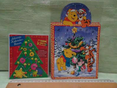 alte mini Adventskalender Werbung Winnie Puuh Ferkel Tiger Disney