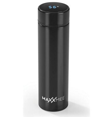 Maxxmee Thermoflasche 500ml schwarz LED-Temperaturanzeige