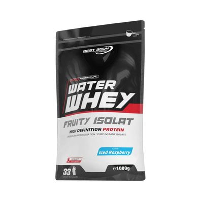 Best Body Nutrition Water Whey Fruity Isolate (1000g) Iced Raspberry