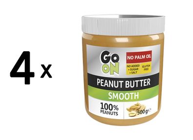 4 x Go On Nutrition Peanut Butter (500g) Smooth