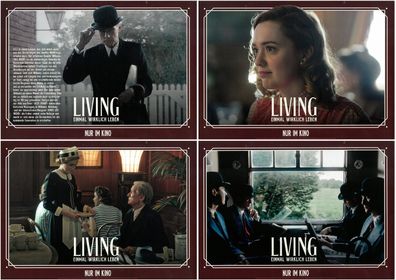 Living - Einmal wirklich Leben - 4 Original Kino-Aushangfotos -Bill Nighy- Filmposter