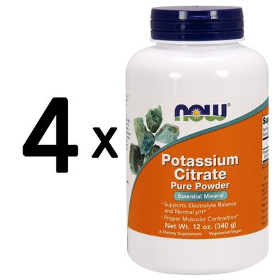 4 x Potassium Citrate Powder - 340g