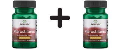 2 x Pterostilbene, 50mg - 30 vcaps