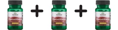 3 x Pterostilbene, 50mg - 30 vcaps