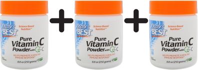 3 x Pure Vitamin C Powder with Quali-C - 250g