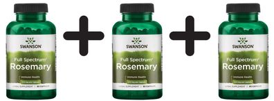 3 x Rosemary, 400mg - 90 caps