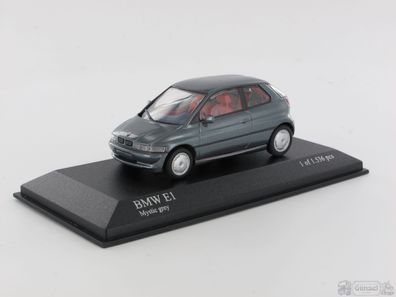 Minichamps 430023006 BMW 1er (E 1), mystic grau (1993) Massstab: 1:43