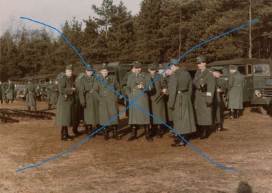 Foto Polizei ca. 1960 Bereitschaftspolizei Bochum Uniform