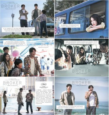 Broker - Familie gesucht - 6 Original Kino-Aushangfotos - Song Kang-Ho - Filmposter