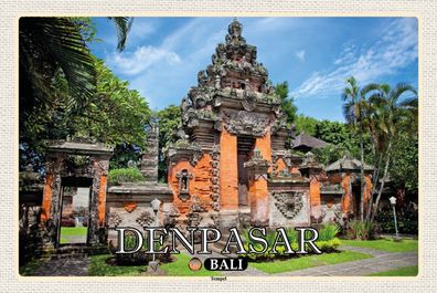 Top-Schild m. Kordel, versch. Größen, Denpasar, BALI, Tempel, neu & ovp