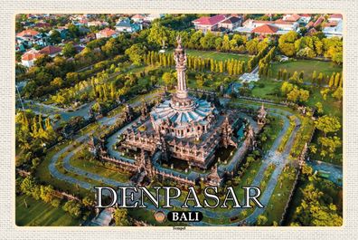 Top-Schild m. Kordel, versch. Größen, Denpasar, BALI, Tempel, neu & ovp -2-