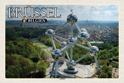 Top-Schild m. Kordel, versch. Größen, Brüssel, Belgien, Atomium, neu & ovp
