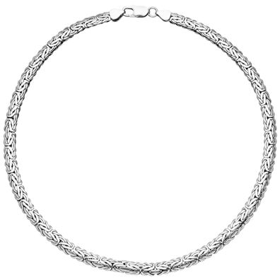 Echt. Edel. Königskette oval 925 Sterling Silber 45 cm Kette Halskette Silbe