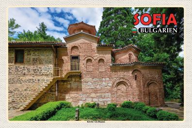Top-Schild m. Kordel, versch. Größen, SOFIA, Bulgarien, Kirche von Bojana, neu & ovp