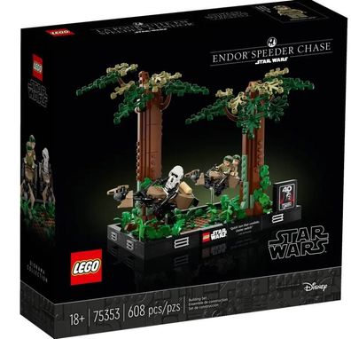 LEGO Star Wars 75353 Verfolgungsjagd auf Endor - Diorama
