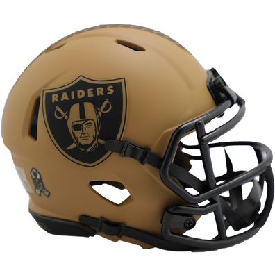 NFL Mini Speed Helm Salute to Service 2023 Las Vegas Raiders Footballhelm