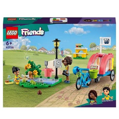 LEGO® Friends 41738 Hunderettungsfahrrad, Anhänger, Aliya und Victoria, Welpe