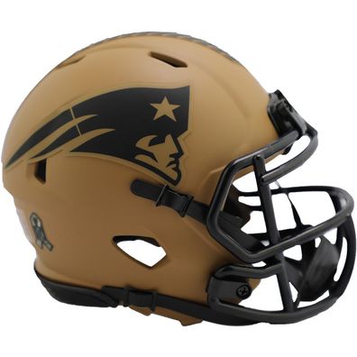 NFL Mini Speed Helm Salute to Service 2023 New England Patriots Footballhelm