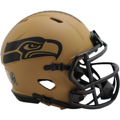NFL Mini Speed Helm Salute to Service 2023 Seattle Seahawks Footballhelm