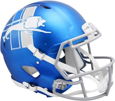 NFL Detroit Lions Authentic Full Size Alternate Helm Speed Footballhelm 095855638812