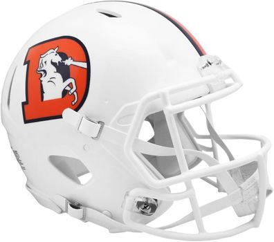 NFL Denver Broncos Authentic Full Size Alternate Helm Speed Footballhelm 095855638614