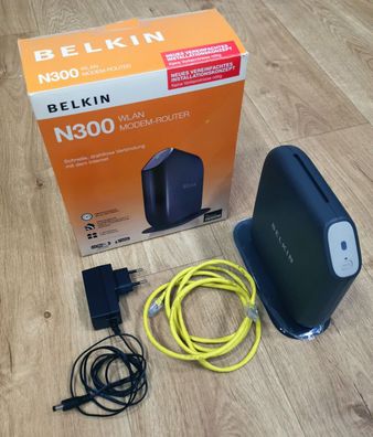 Belkin Router N300 / F7D2401 V1 / Annex B ADSL / bis zu 300 Mbit/ s - TOP