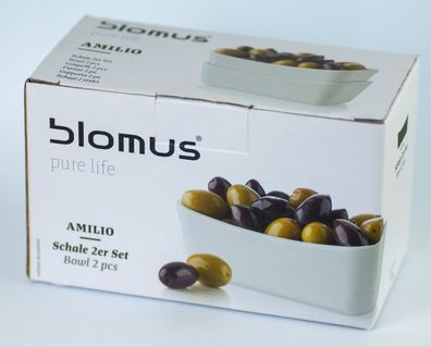 Blomus pure life - Amilio - Schale Schüssel Bowl - 2er Set - DW0350 / Neuware