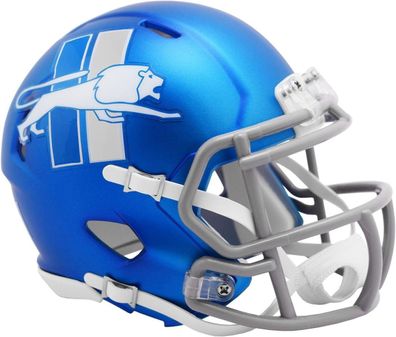 NFL Detroit Lions Alternate Mini Helm Speed Riddell Footballhelm 095855638836