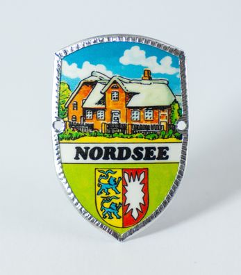 Stocknagel Stockemblem Stockschild - Nordsee mit Wappen - Neuware