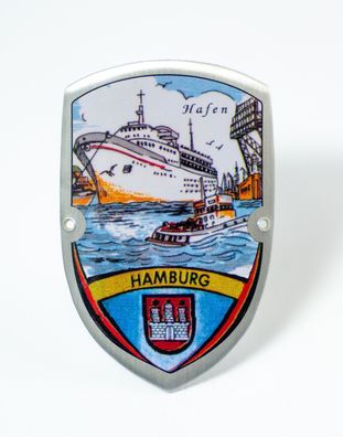 Stocknagel Stockemblem Stockschild - Hamburg Hafen / Wappen - Neuware