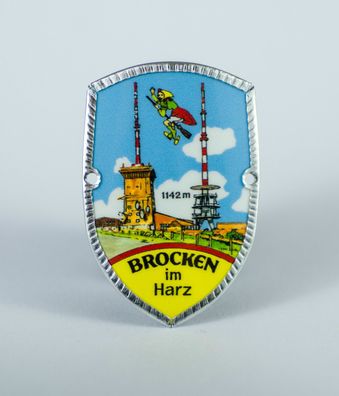Stocknagel Stockemblem Stockschild - Brocken im Harz / 1142m / Hexe - Neuware