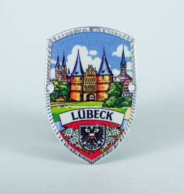 Stocknagel Stockemblem Stockschild - Lübeck / Wappen - Neuware