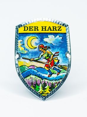 Stocknagel Stockemblem Stockschild - Der Harz mit Hexe - Neuware