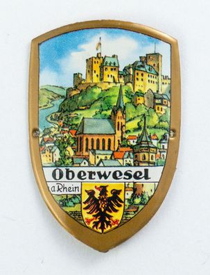 Stocknagel Stockemblem Stockschild - Oberwesel am Rhein mit Wappen - Neuware