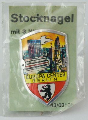 Stocknagel Stockemblem Stockschild - Europa Center Berlin - mit Nägeln - Neuware