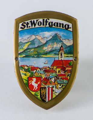 Stocknagel Stockemblem Stockschild - St. Wolfgang / Wappen - Neuware
