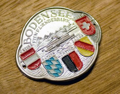 Stocknagel Stockemblem Stockschild - Bodensee mit 5 Wappen - Neuware