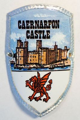 Stocknagel Stockemblem Stockschild - Caernarfon Castle - Neuwertig