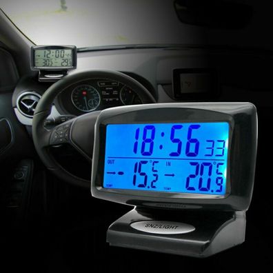 Auto Digital Mit Uhr In / Out Thermometer Kalenderfunktion Leuchtend